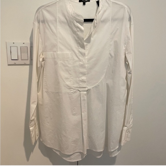 Theory Collarless Shirt - Picture 1 of 7